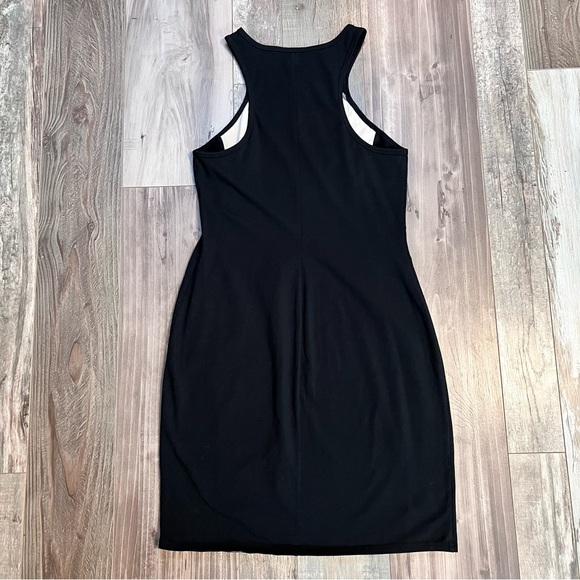 Express Geometric Black and Pink Mini Dress - Picture 2 of 7